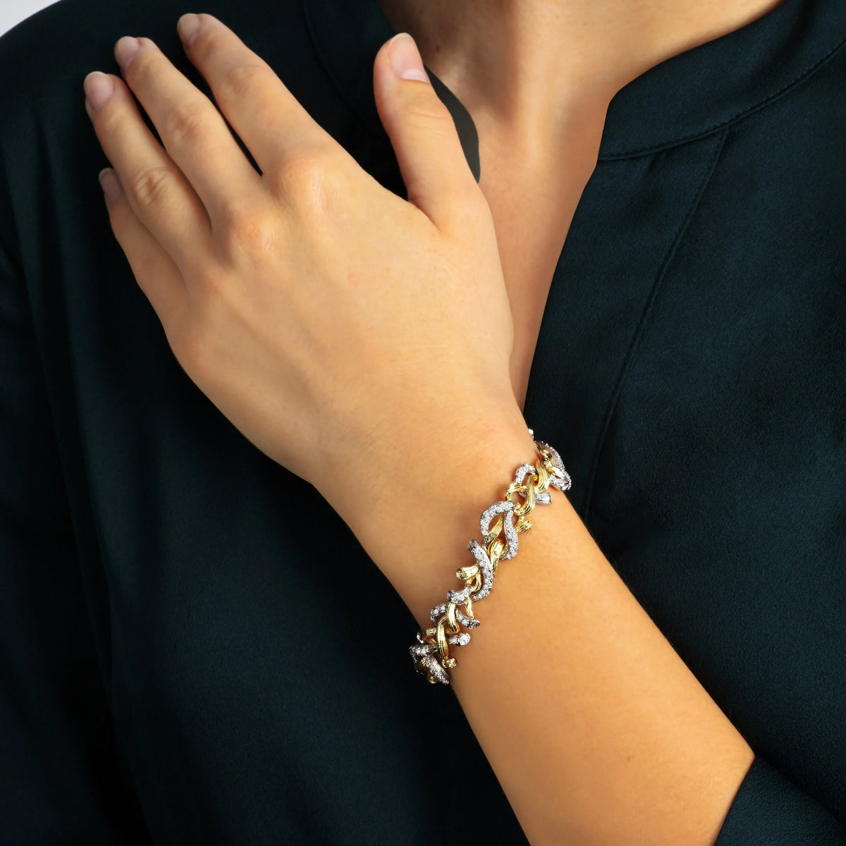 Michael Aram Branch Coral Bracelet with Diamonds