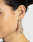 Michael Aram Branch Coral Chandelier Earrings with Diamonds