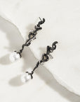 Michael Aram Branch Coral Earrings with Pearls and Diamonds