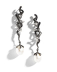 Michael Aram Branch Coral Earrings with Pearls and Diamonds