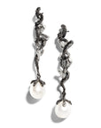 Michael Aram Branch Coral Earrings with Pearls and Diamonds