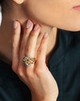 Michael Aram Branch Coral Ring with Diamonds