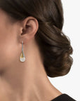 Michael Aram Butterfly Ginkgo Earrings with Moonstone and Diamonds