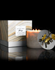 Michael Aram Butterfly Ginkgo Marble Candle