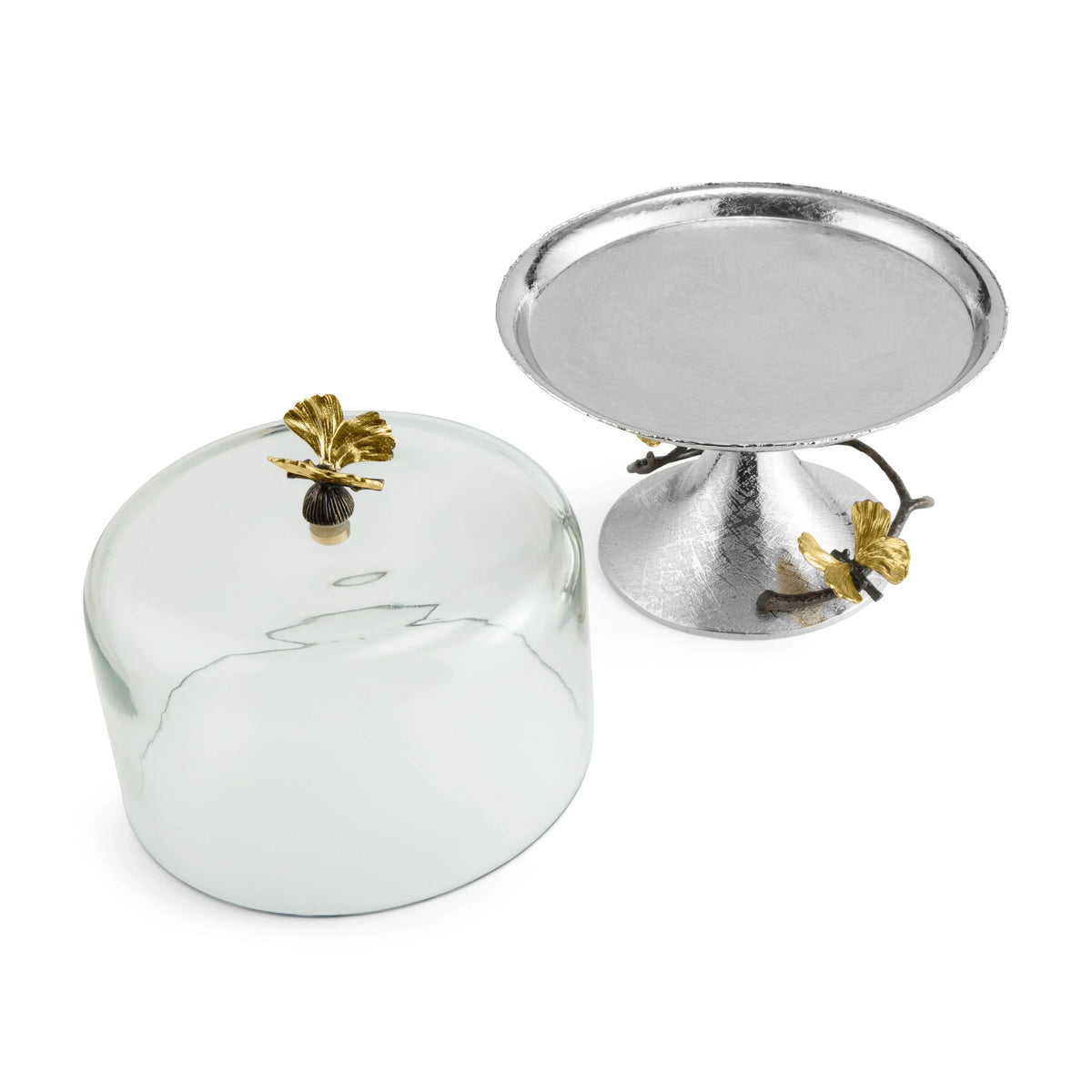Michael Aram Butterfly Ginkgo Pastry Dish w/ Dome