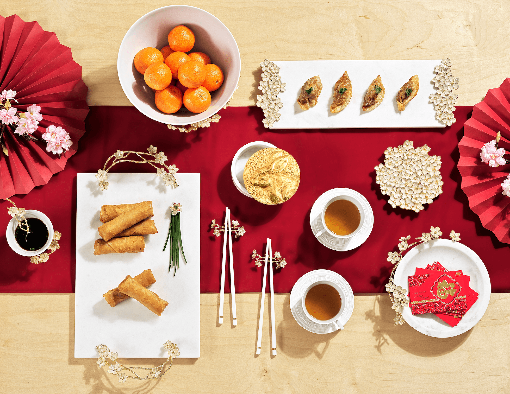 Michael Aram Cherry Blossom Chopsticks & Stands Set