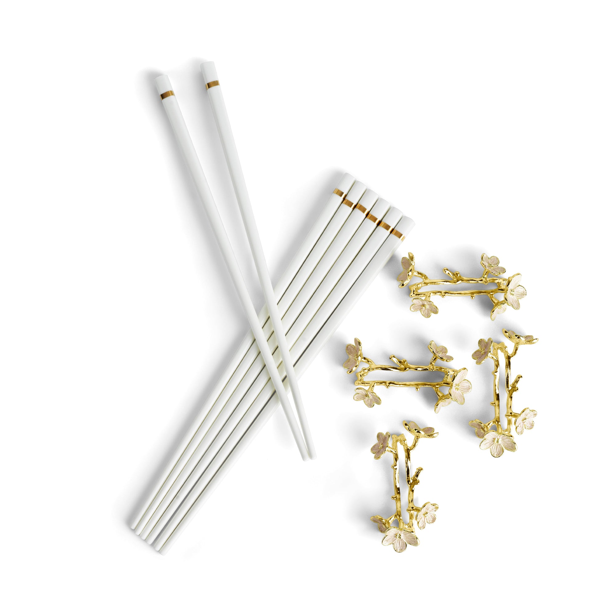 Michael Aram Cherry Blossom Chopsticks & Stands Set
