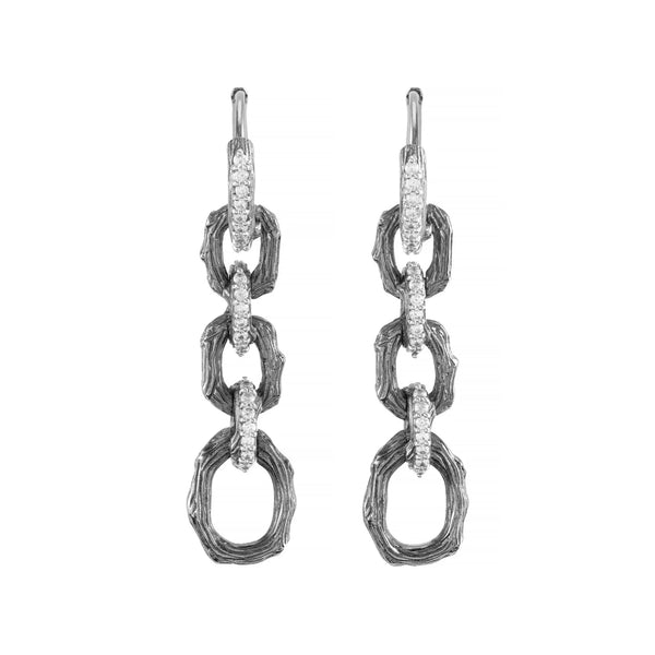 Michael Aram Enchanted Forest Link Earrings with Diamonds
