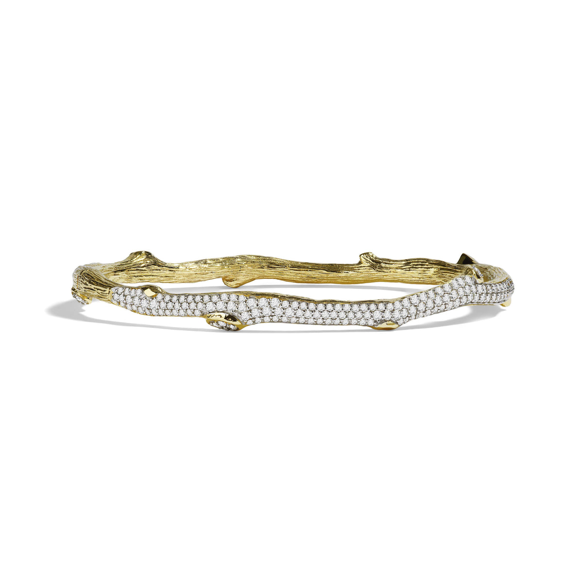 Michael Aram Enchanted Forest Pave Bangle Bracelet with Diamonds
