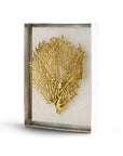 Michael Aram Fan Coral Fabric Shadow Box