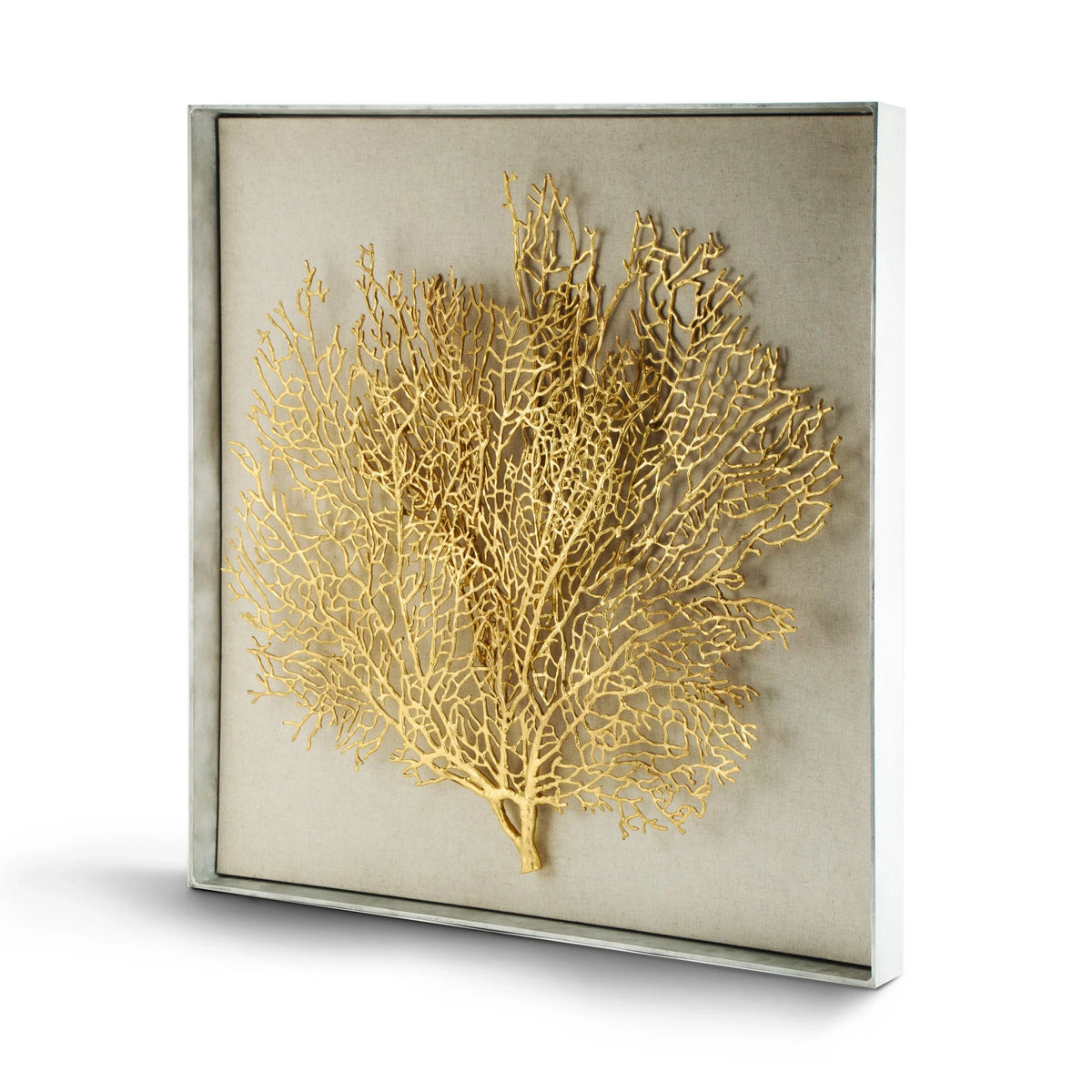 Michael Aram Fan Coral Large Fabric Shadow Box