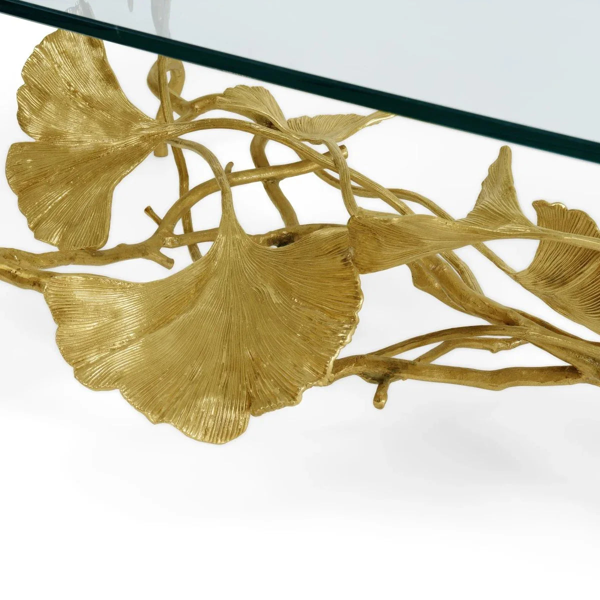 Michael Aram Golden Ginkgo Coffee Table