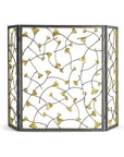 Michael Aram Golden Ginkgo Decorative Fireplace Screen