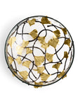 Michael Aram Golden Ginkgo Medium Glass Bowl