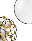 Michael Aram Golden Ginkgo Medium Glass Bowl