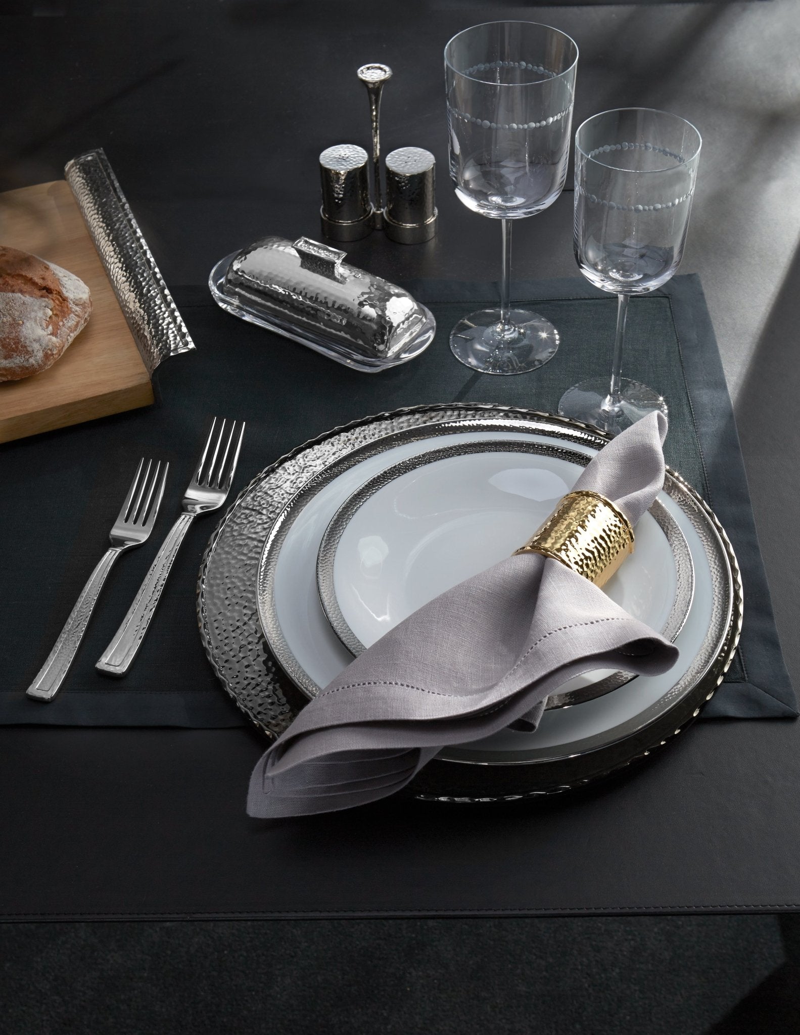 Michael Aram Hammertone 5-Piece Flatware Set
