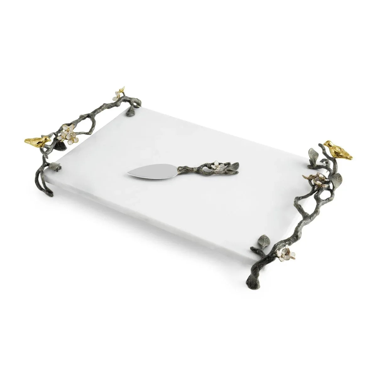 Michael Aram Lovebirds Cheeseboard with Knife