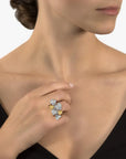 Michael Aram Orchid Cluster Ring with Diamonds