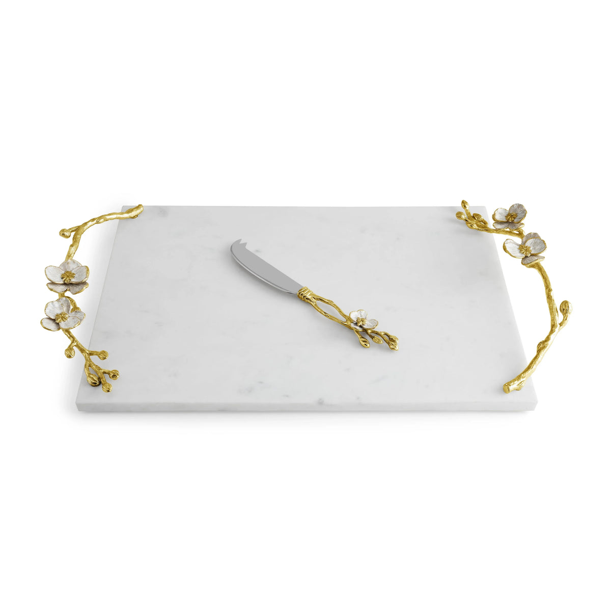 Michael Aram Orchid Large Cheese Board w/ Knife