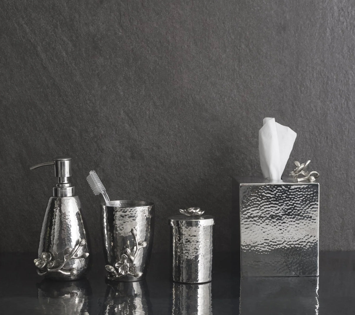 Michael Aram White Orchid Round Container