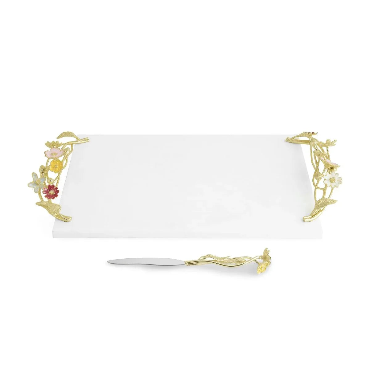 Michael Aram Wildflowers Cheeseboard with Knife
