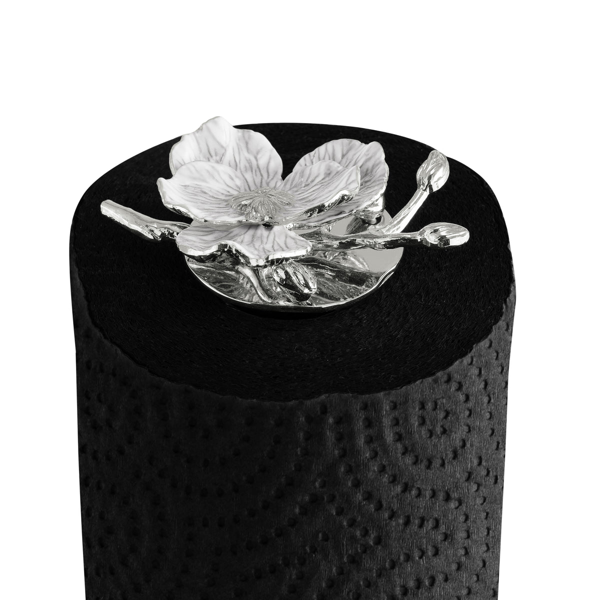 Silver Orchid Paper Towel Holder