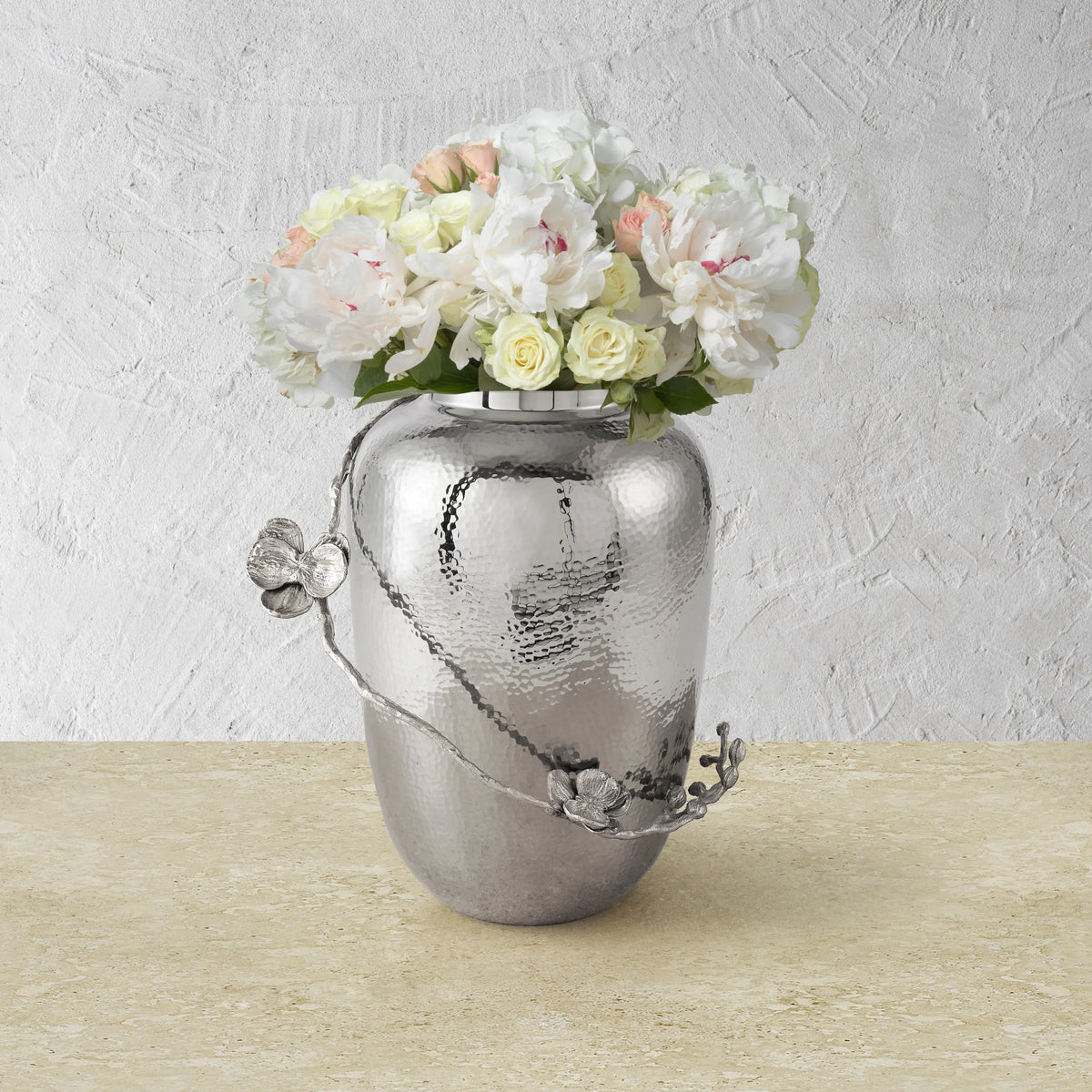 White Orchid Vase