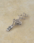 White Orchid Wine Stopper