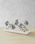 White Orchid Vertical Napkin Holder