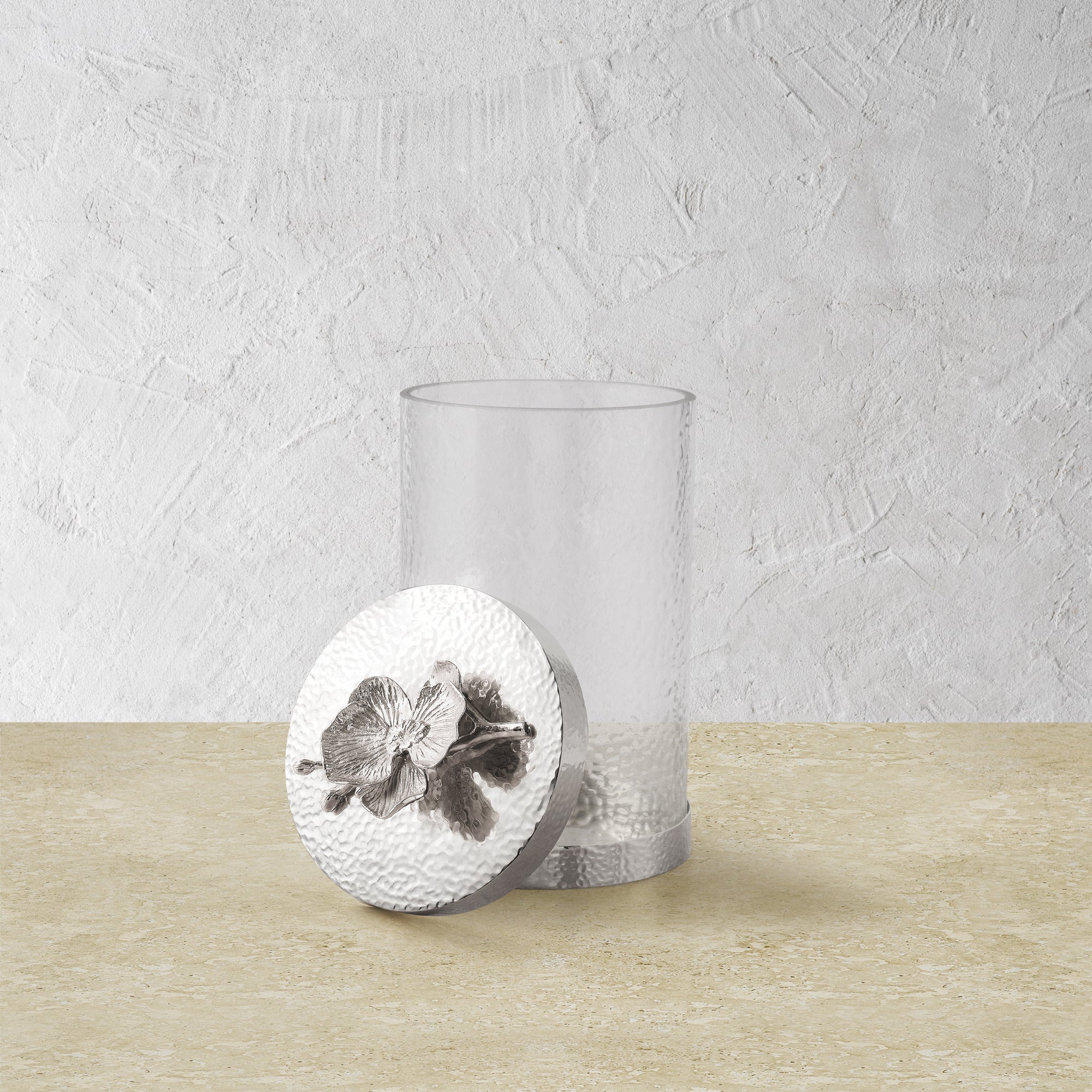 White Orchid Canisters