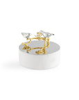 Lovebirds Silver & Gold Trinket Box