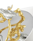 Lovebirds Silver & Gold Trinket Box