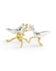 Lovebirds Silver & Gold Pair Decorative Object (2 pc)