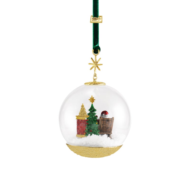 Santa by the Fireplace Ornament