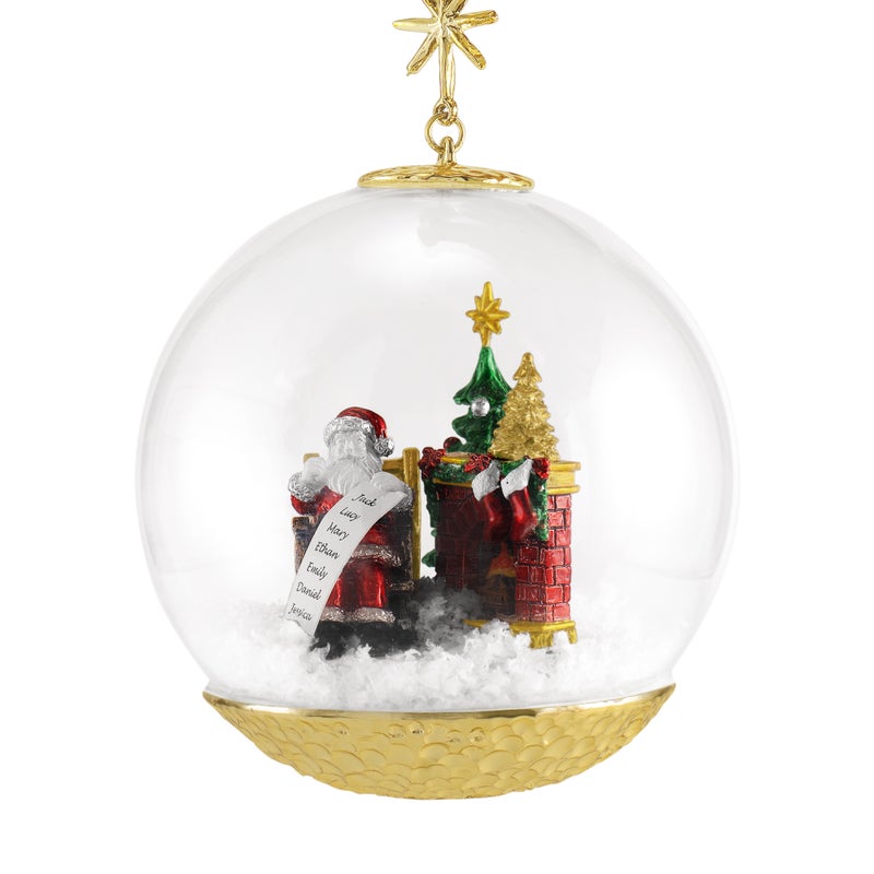 Santa by the Fireplace Ornament