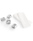 Reflective Gift Set - Napkin Rings and Napkins S/4