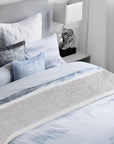 FOILED BED SCARF SILVER