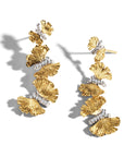 Butterfly Ginkgo Earrings with Diamonds