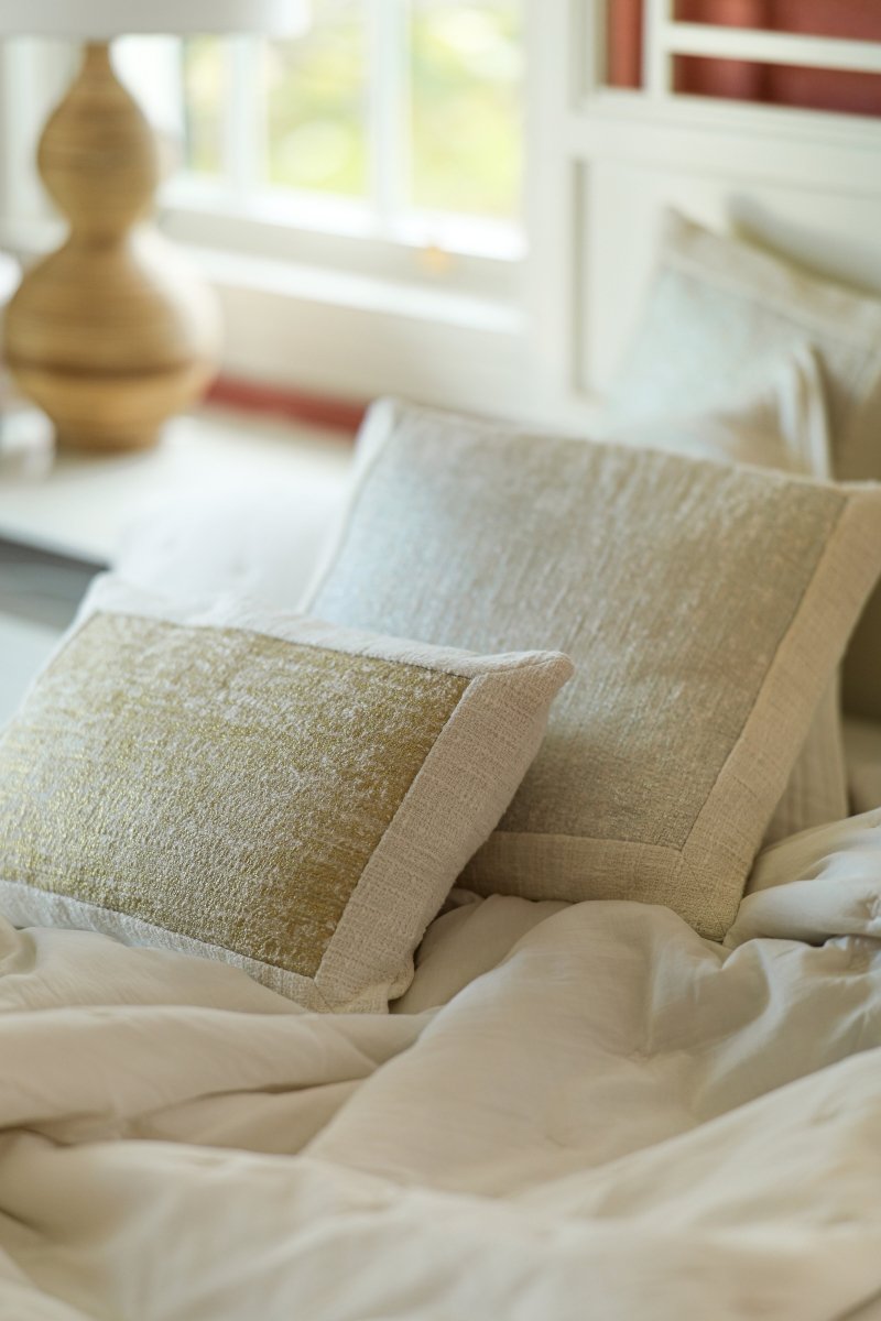 Michael Aram After The Storm Dec Pillow White and Gold