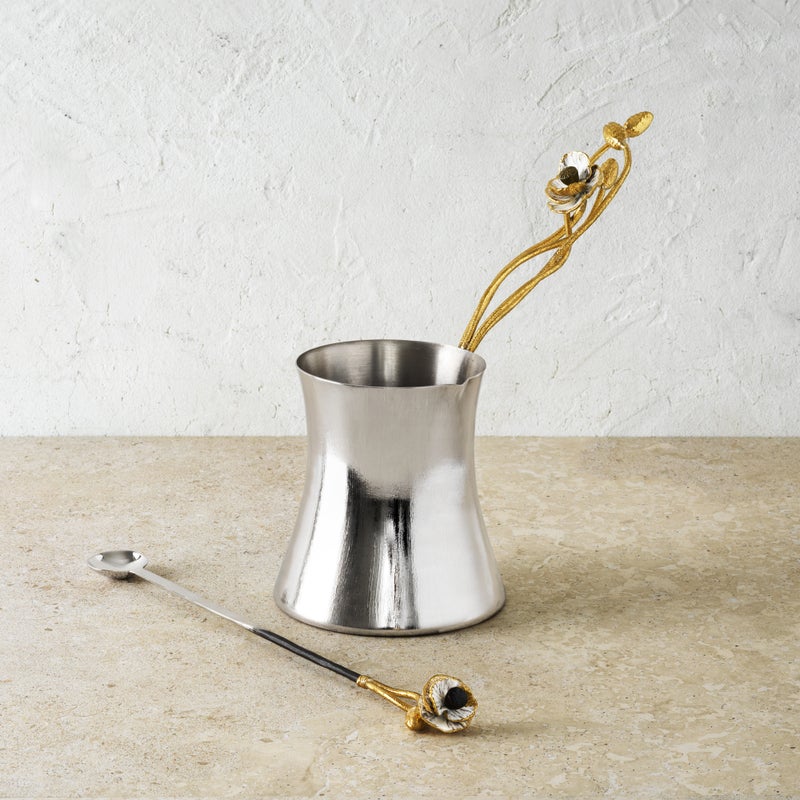 Michael Aram Anemone Coffee Pot with Spoon