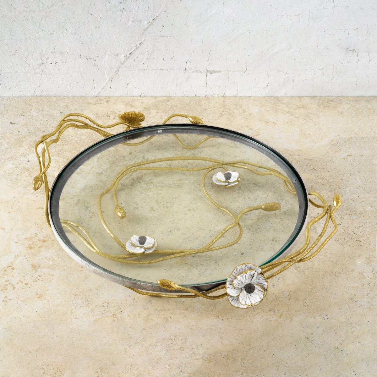 Michael Aram Anemone Glass Platter