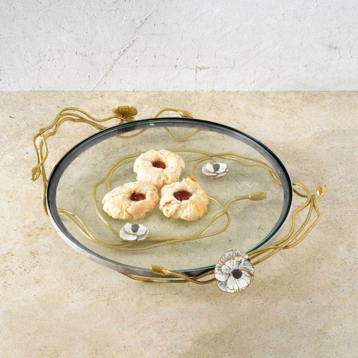 Michael Aram Anemone Glass Platter