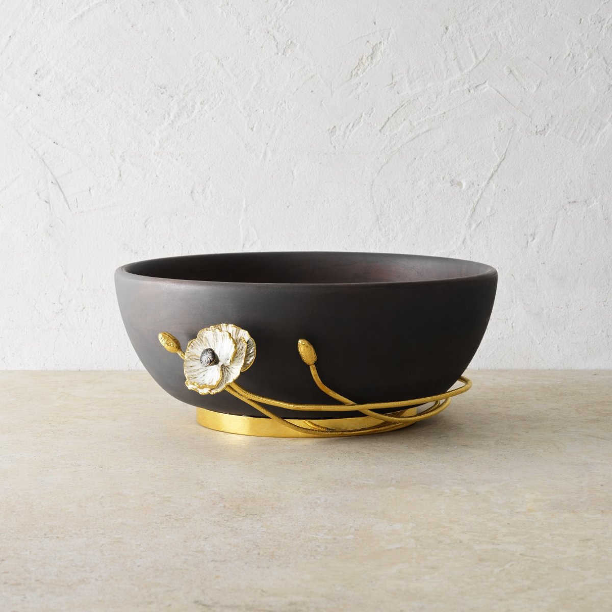 Michael Aram Anemone Wood Bowl