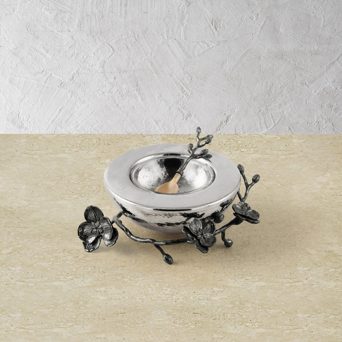 Michael Aram Black Orchid Caviar Dish w/ Spoon
