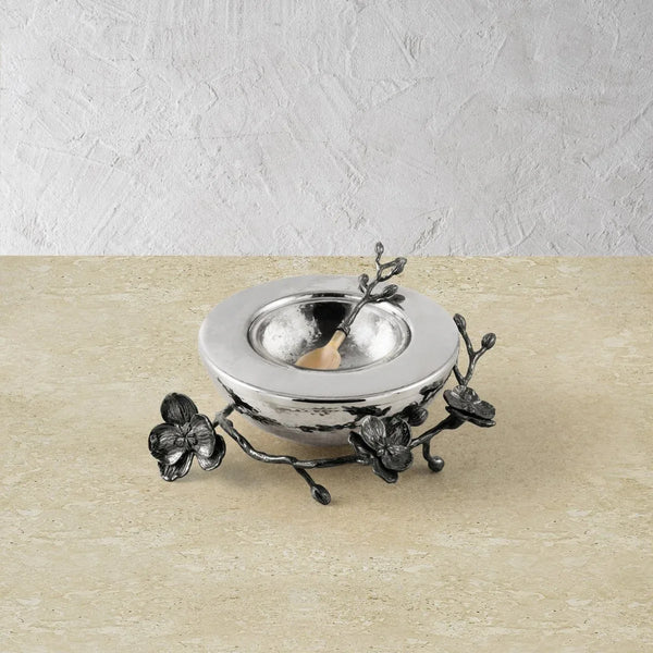 Michael Aram Black Orchid Caviar Dish w/ Spoon