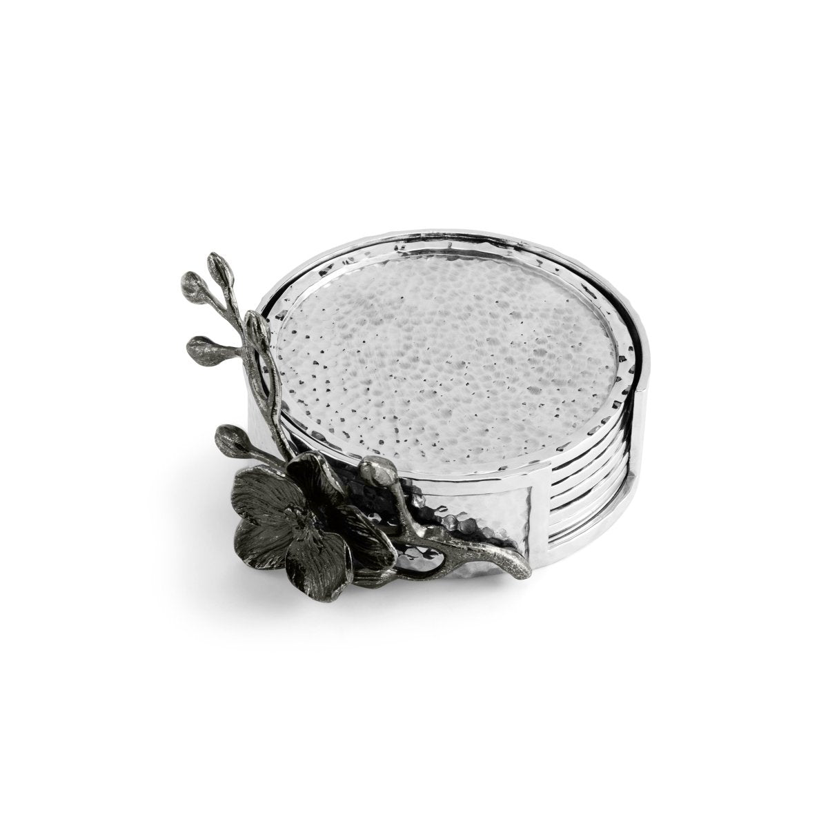 Michael Aram Black Orchid Drink Coaster Set