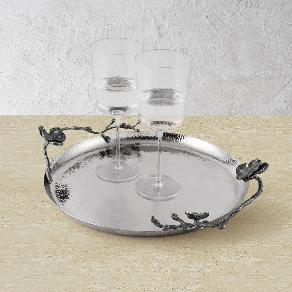 Michael Aram Black Orchid Round Tray