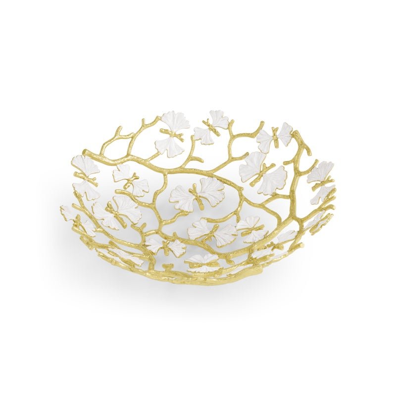 Michael Aram Butterfly Gingko Gold Bread Basket