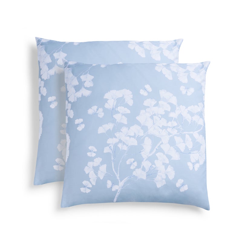 Michael Aram Butterfly Ginkgo Euro Shams - Sky and White