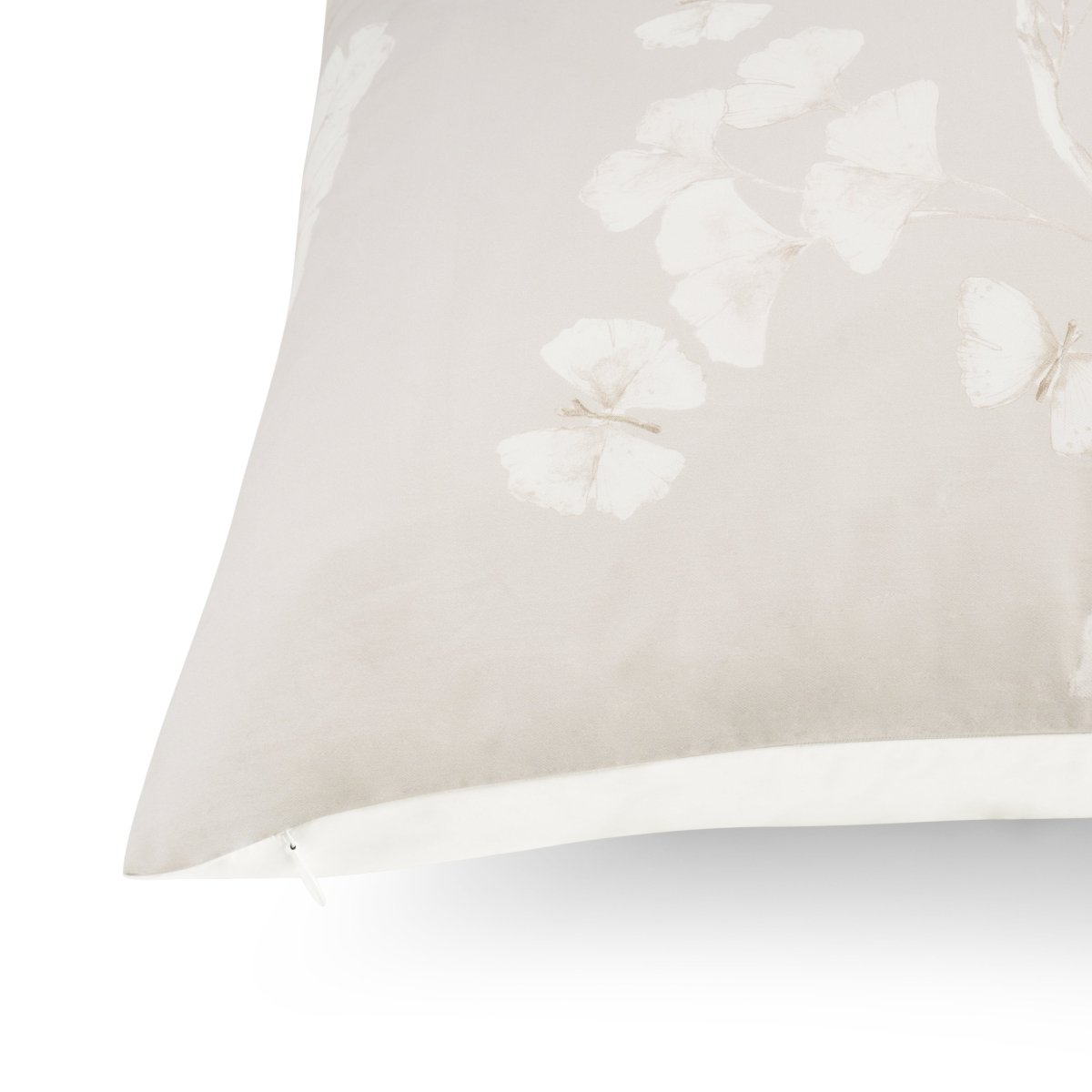 Michael Aram Butterfly Ginkgo Euro Shams - Stone and White